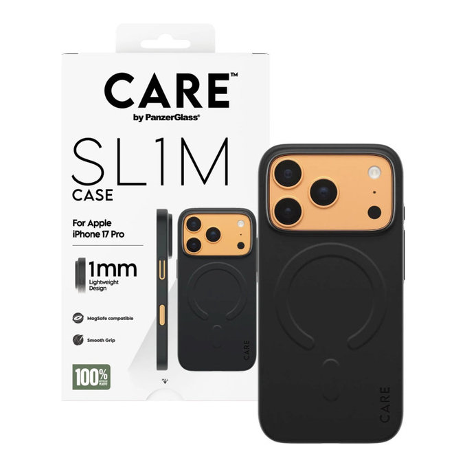 Étui SL1M pour iPhone 17 Pro, noir, PanzerGlass