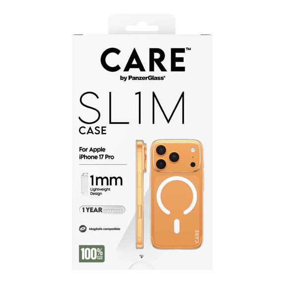 Étui SL1M pour iPhone 17 Pro, transparente, CARE