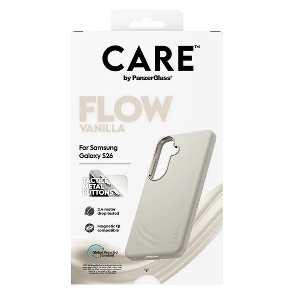 Étui FLOW avec QI pour Samsung Galaxy S26, Vanilla, PanzerGlass