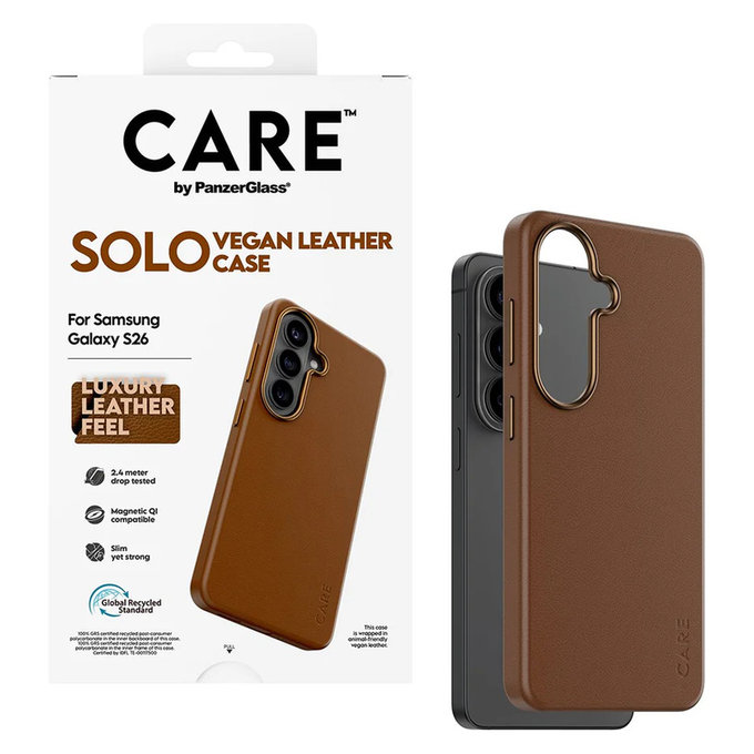 Étui Solo pour Samsung Galaxy S26, Hnedé, PanzerGlass