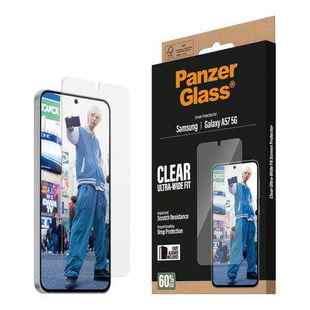 PanzerGlass - Verre trempé UWF avec applicateur pour Samsung Galaxy A57, transparent