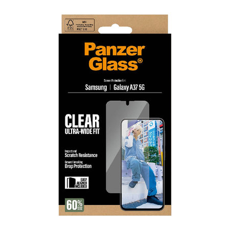 PanzerGlass - Verre trempé UWF avec applicateur pour Samsung Galaxy A37, transparent