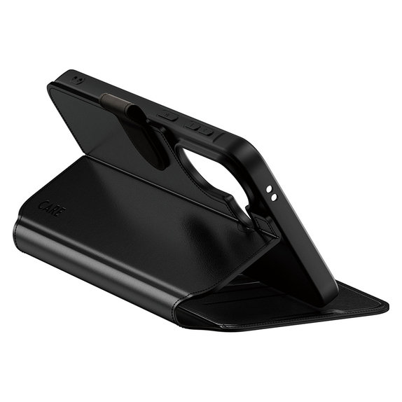 Étui Wallet Kickstand pour Samsung Galaxy A57, Noir, PanzerGlass
