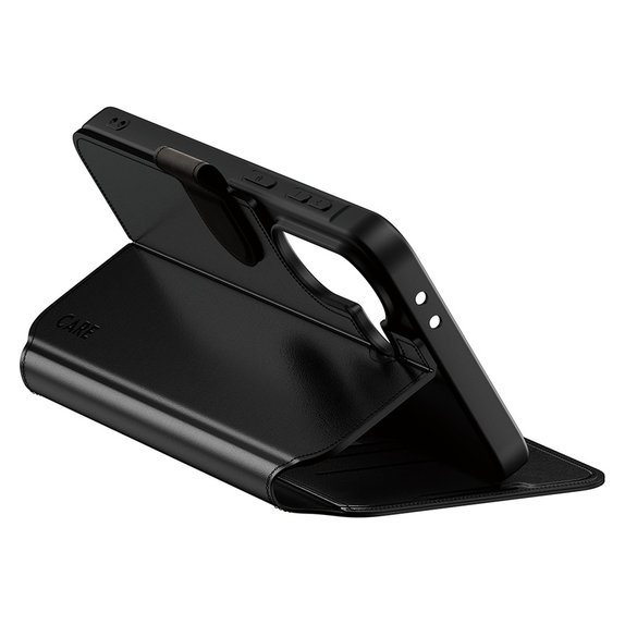 Étui Wallet Kickstand pour Samsung Galaxy A37, Noir, PanzerGlass