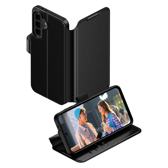 Étui Wallet Kickstand pour Samsung Galaxy A37, Noir, PanzerGlass