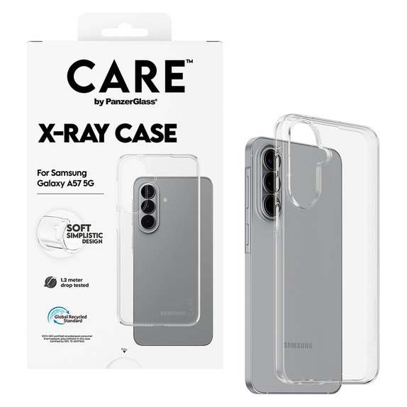 Étui X-Ray pour Samsung Galaxy A57, Transparent, PanzerGlass