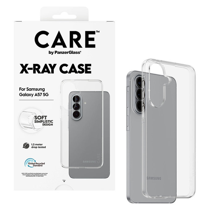 Étui X-Ray pour Samsung Galaxy A57, Transparent, PanzerGlass