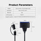 Adaptateur USB 3.0 / USB-C vers SATA pour HDD/SSD 2.5" et 3.5", avec alimentation