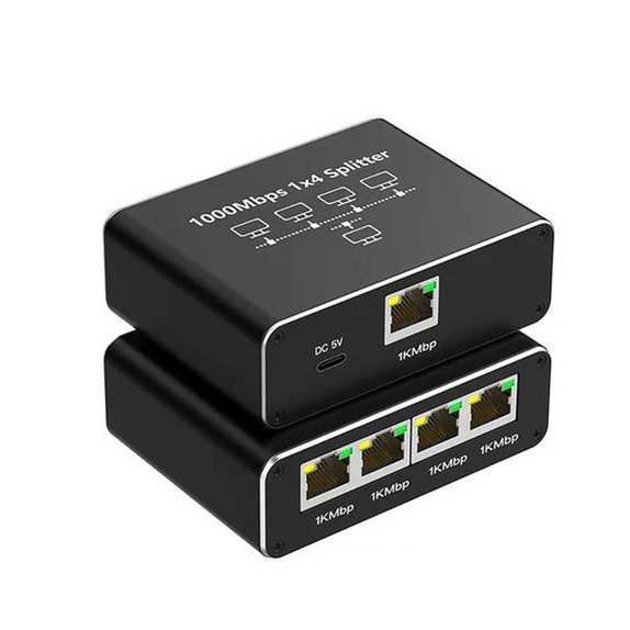 Switch Ethernet Gigabit 4 ports, RJ45, 1000 Mb/s