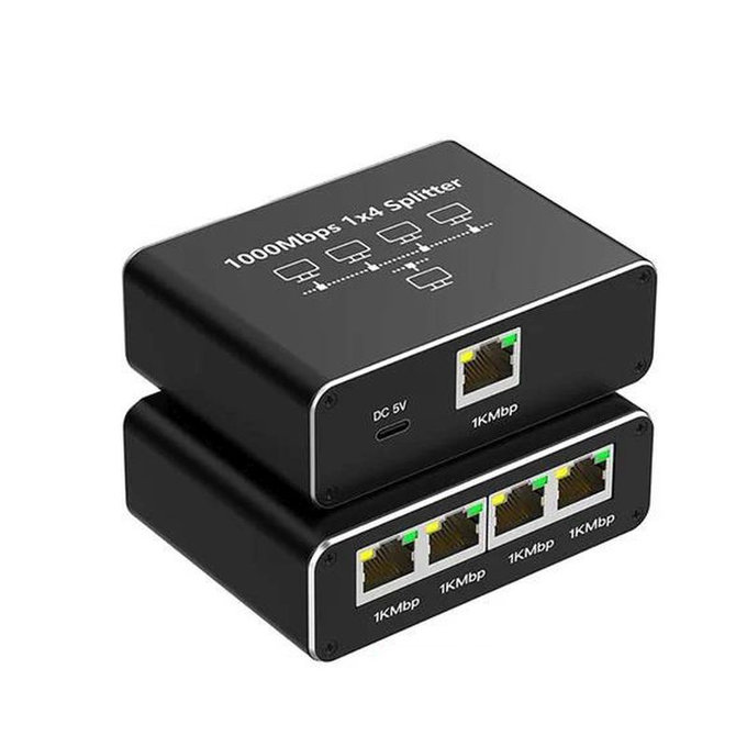 Switch Ethernet Gigabit 4 ports, RJ45, 1000 Mb/s