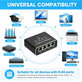 Switch Ethernet Gigabit 4 ports, RJ45, 1000 Mb/s