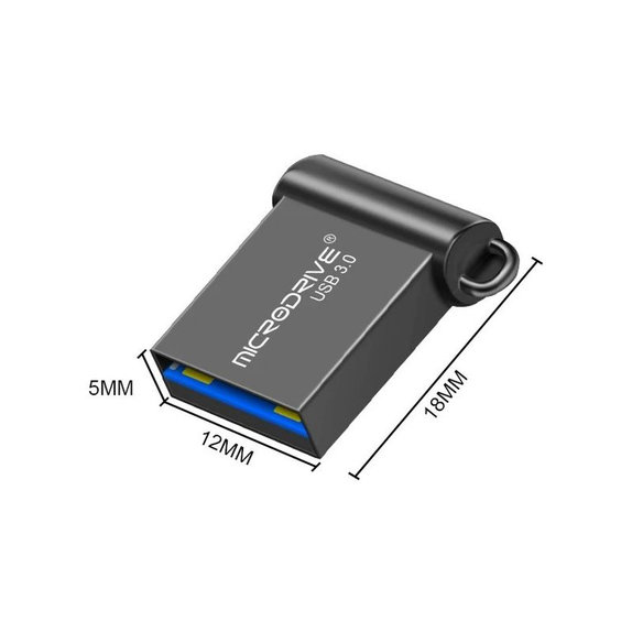 Clé USB métallique 64 Go, USB 3.0, argent
