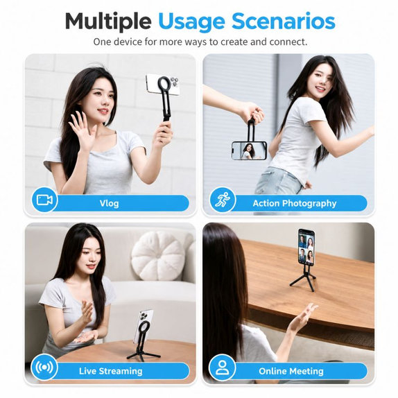 Support magnétique pliable pour téléphone, compatible avec MagSafe, noir