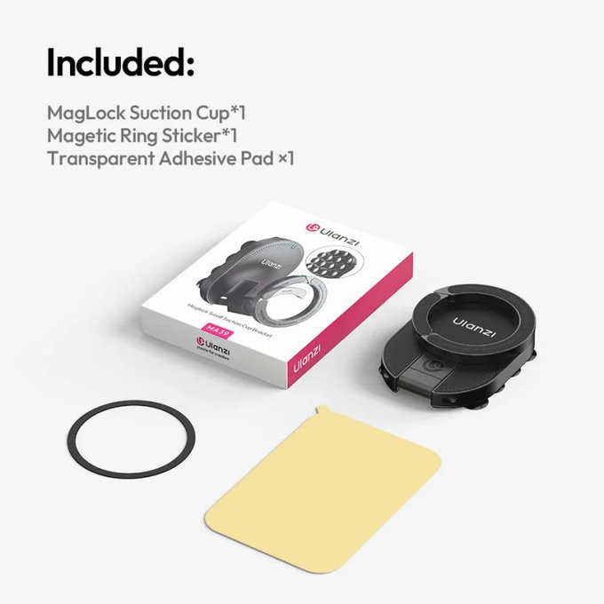 Support magnétique à ventouse Ulanzi MA39, noir