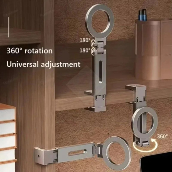 Support magnétique rotatif universel pour téléphone, gris
