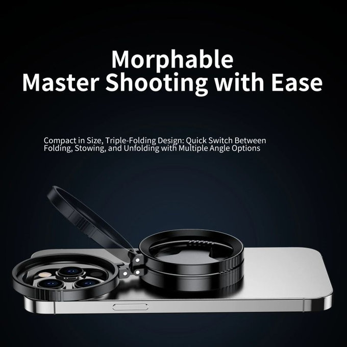 Filtre polarisant CPL 52mm avec support magnétique pour smartphone