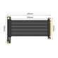 Câble riser PCIe 4.0 x16 pour carte graphique, 20cm, noir