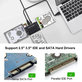 Adaptateur USB 3.0 vers SATA / IDE pour HDD/SSD 2.5" et 3.5" et lecteurs optiques