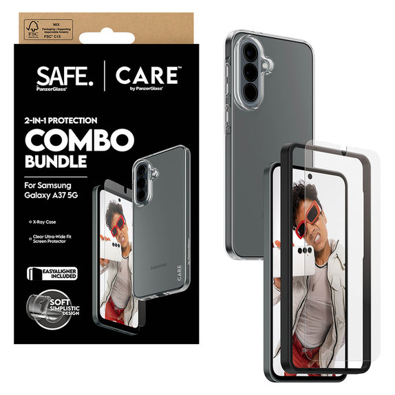 Bundle 2-en-1 pour Samsung Galaxy A37, PanzerGlass