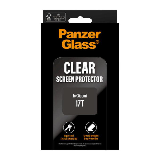 Verre trempé UWF pour Xiaomi 17T, Noir, PanzerGlass