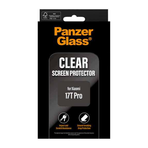 Verre trempé UWF pour Xiaomi 17T Pro, Noir, PanzerGlass