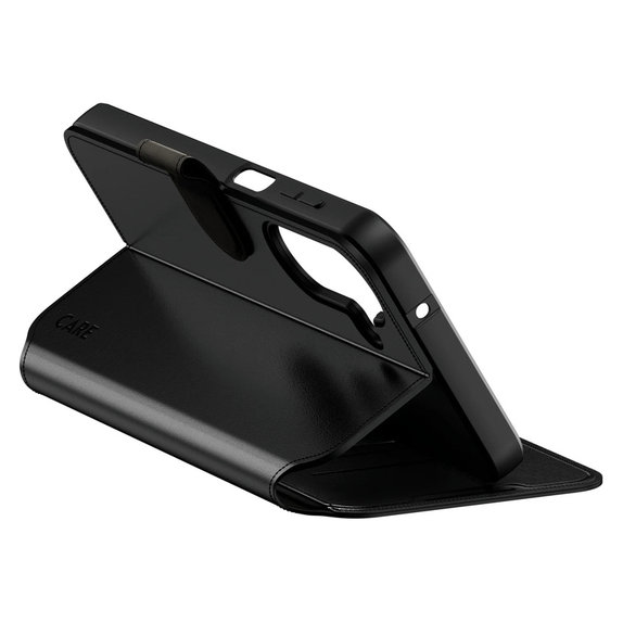 Étui Wallet Kickstand pour Samsung Galaxy A27, Noir, PanzerGlass
