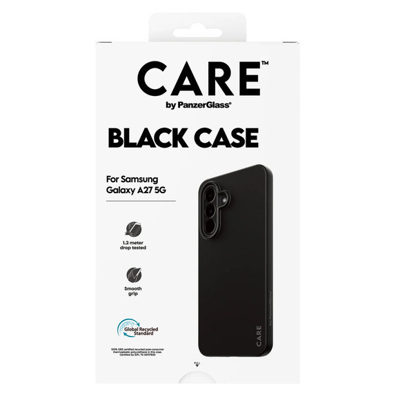 Étui TPU pour Samsung Galaxy A27, Noir, PanzerGlass