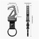 Porte-clés Slidelock Carabiner Keychain, Gunmetal, Tech-Protect