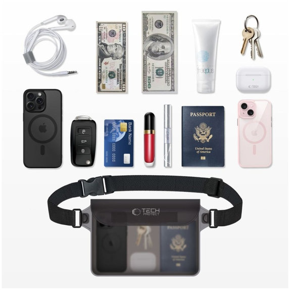 Coque étanche UWP10 10 Inch, noire/transparente, Tech-Protect