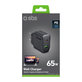 Adaptateur de voyage USB-A/USB-C, GaN, 65 W PD, noir, SBS