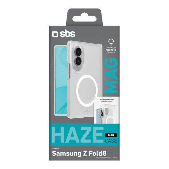 Étui Haze Mag pour Samsung Galaxy Z Fold8, Transparent, SBS