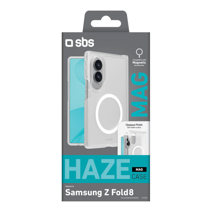 Étui Haze Mag pour Samsung Galaxy Z Fold8, Transparent, SBS