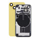 Verre de coque arrière pour iPhone 14, Yellow, Pulled A