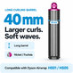 Embout long pour boucles pour Dyson Airwrap HS01, HS05, 40 mm, Nickel / Fuchsia