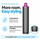 Embout long pour boucles pour Dyson Airwrap HS01, HS05, 40 mm, Nickel / Fuchsia