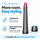 Embout long pour boucles pour Dyson Airwrap HS01, HS05, 20 mm, Nickel / Fuchsia