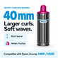 Embout court pour boucles pour Dyson Airwrap HS01, HS05, 40 mm, Nickel / Fuchsia