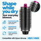 Brosse ronde grande volumisante pour Dyson Airwrap HS01, HS05, Iron / Fuchsia