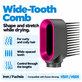 Peigne à dents larges pour Dyson Airwrap HS01, HS05, Iron / Fuchsia