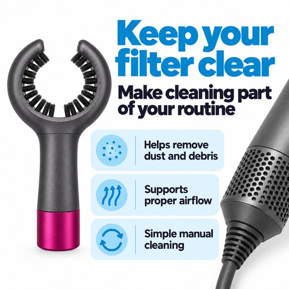 Brosse de nettoyage du filtre pour Dyson Airwrap HS01, HS05