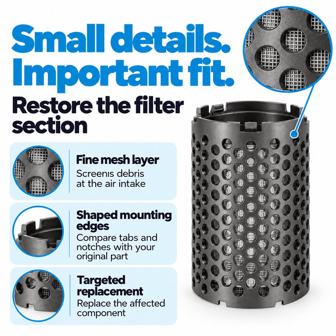 Grille interne du filtre pour Dyson Airwrap HS01, HS05