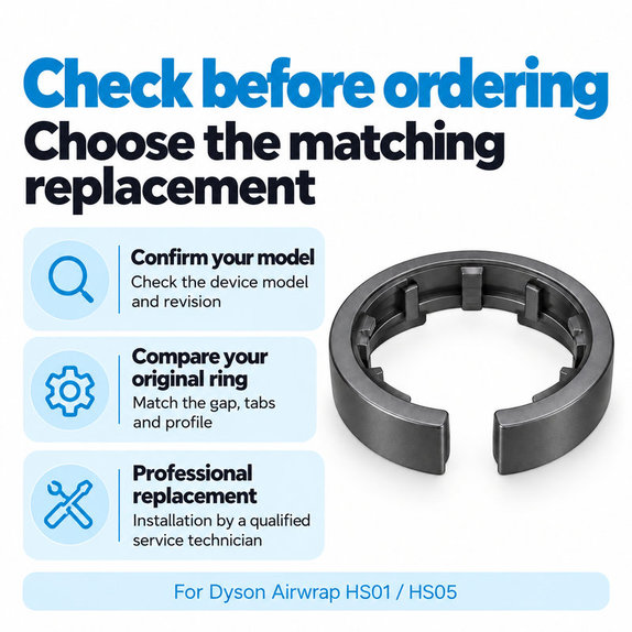Bague de verrouillage de l’accessoire pour Dyson Airwrap HS01, HS05