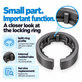 Bague de verrouillage de l’accessoire pour Dyson Airwrap HS01, HS05