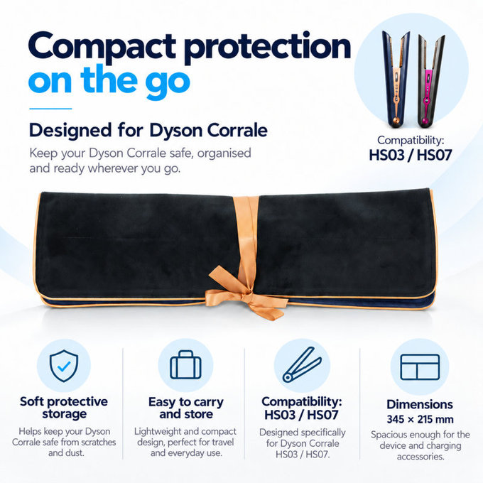 Pochette de voyage pour Dyson Corrale HS03, HS07