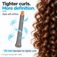 Embout long pour boucles pour Dyson Airwrap HS01, HS05, 20 mm, Nickel / Copper