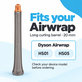 Embout long pour boucles pour Dyson Airwrap HS01, HS05, 20 mm, Nickel / Copper