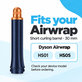 Embout court pour boucles pour Dyson Airwrap HS01, HS05, 30 mm, Prussian Blue / Rich Copper