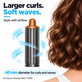 Embout court pour boucles pour Dyson Airwrap HS01, HS05, 40 mm, Nickel / Copper