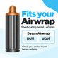 Embout court pour boucles pour Dyson Airwrap HS01, HS05, 40 mm, Nickel / Copper
