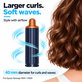 Embout court pour boucles pour Dyson Airwrap HS01, HS05, 40 mm, Prussian Blue / Rich Copper